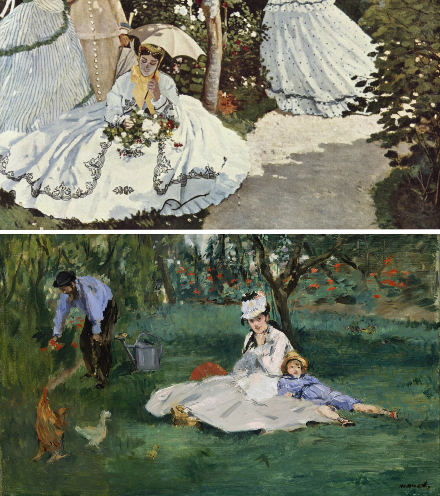 Epph Manet S Monet Family In The Garden 1874