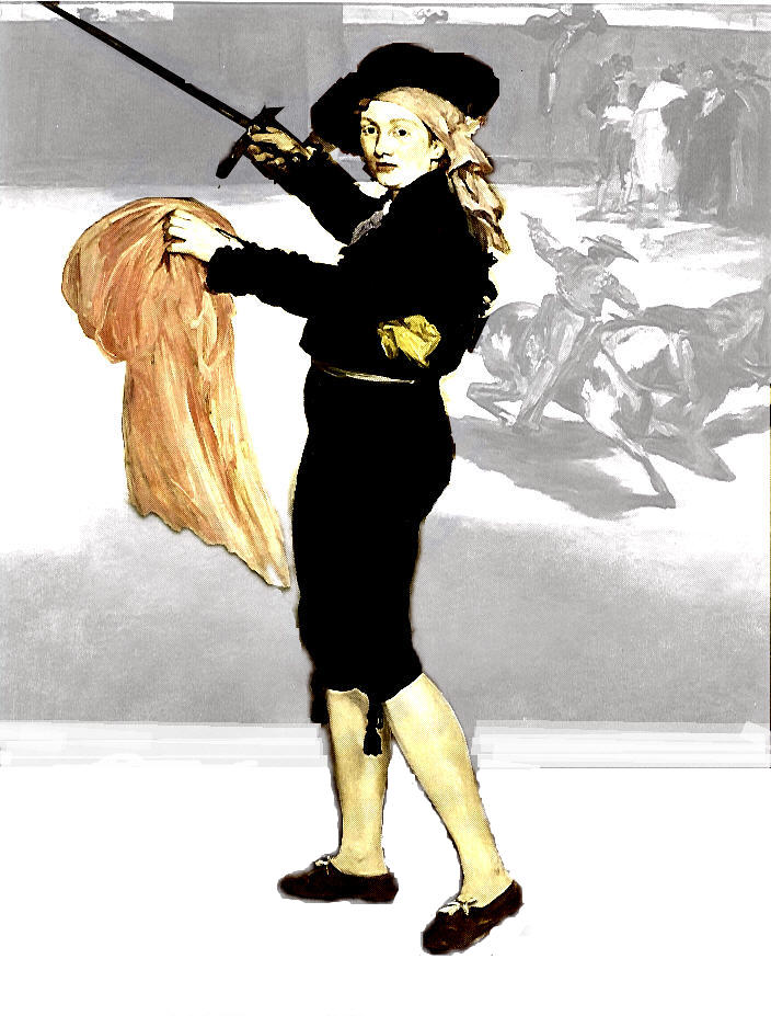 Mlle Victorine in the Costume of a Matador canvas Oil painting Edouard Manet 