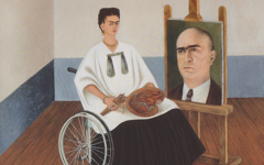 Kahlo’s Self-Portrait with Portrait of Dr. Farill (1951)