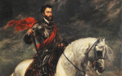 Van Dyck’s Emperor Charles V (c.1623) and Titian’s too