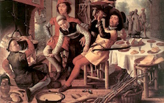 Aertsen’s Peasants by the Hearth (1556)