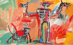 Basquiat’s Boy and Dog in a Johnnypump (1982)