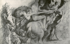 Rubens’ Battle of the Standard (c.1600) after Leonardo