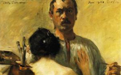 Corinth’s Self-Portrait with a Model (1903)
