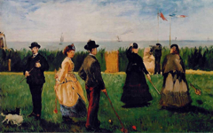Manet’s Croquet at Boulogne (1871)
