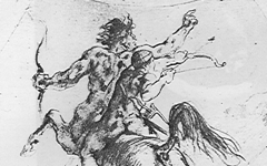 Delacroix’s Education of Achilles (c.1845)