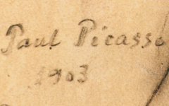 Picasso’s Female Nude in Profile 〈1902〉