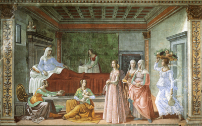 Ghirlandaio’s Birth of St John the Baptist (1486-90)