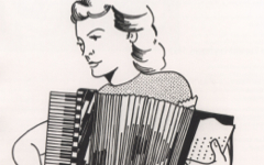 Lichtenstein’s Girl with an Accordion (1961)