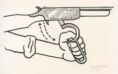 Lichtenstein’s Hand Loading Gun (1961)