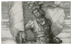 Lucas van Leyden’s Standard-Bearer (c.1510)