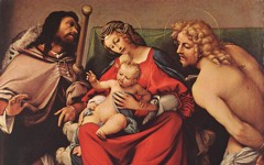 Lotto’s Virgin and Child with Saints Roch and Sebastian (c.1522)