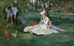 Manet’s Monet Family in the Garden (1874)