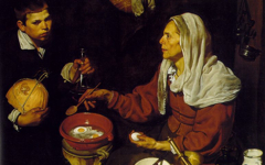 Velazquez’s Old Woman Frying Eggs (1618)