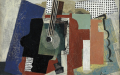 Picasso’s Still-Life with Door, Guitar and Bottles (1916)