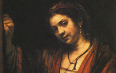 Rembrandt’s Young Woman Leaning Against a Door (1657)
