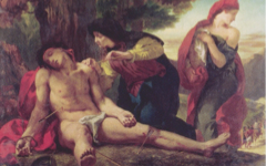 Delacroix’s St. Sebastian Helped by the Holy Women (1836)