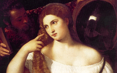Titian’s Woman with a Mirror (1512-15)