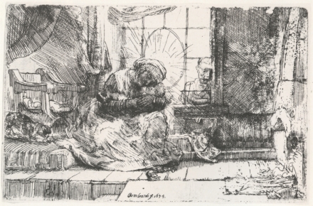 Rembrandt’s Holy Family with a Cat (1654) - Image Gallery