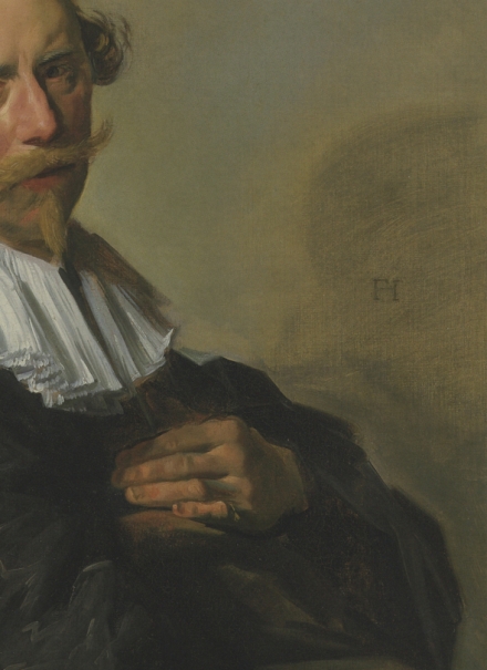 Frans Hals’ Portrait of a Gentleman, half-length, in a black coat (early 1630’s) - Image Gallery