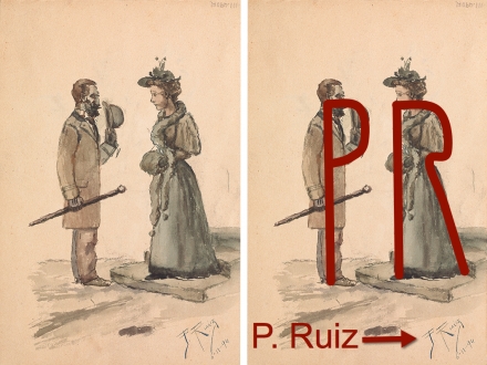 Picasso’s A Gentleman Greeting a Lady (1894-5) - Image Gallery