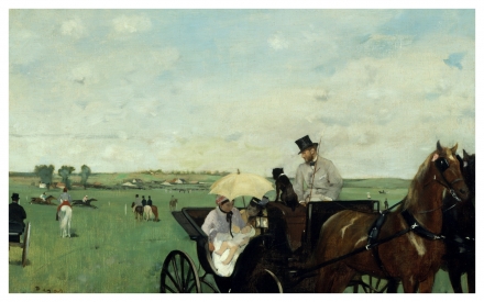 Degas’ At the Races in the Countryside (1869) - Image Gallery
