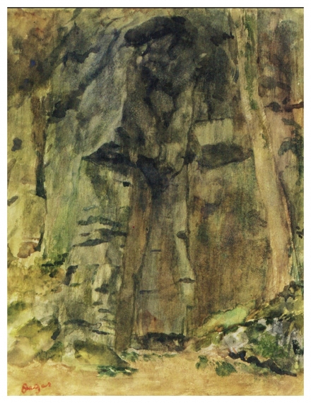 Degas’ Rocks and Trees at Bagnoles-de-l’Ornec (1867) - Image Gallery