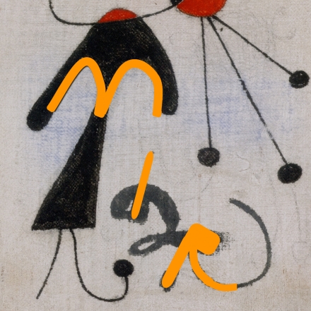 Miró‘s Woman and Bird in front of the Moon (1944) - Image Gallery
