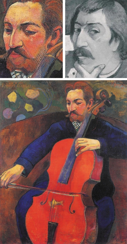 Gauguin’s Self-portrait with a Mandolin (1889) and The Player Schneklud (1894) - Image Gallery