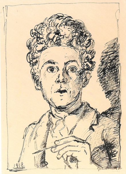 Giacometti’s Self-portrait with Brush (1918) - Image Gallery