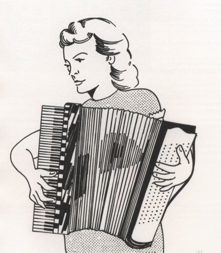 Lichtenstein’s Girl with an Accordion (1961) - Image Gallery