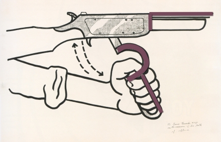Lichtenstein’s Hand Loading Gun (1961) - Image Gallery