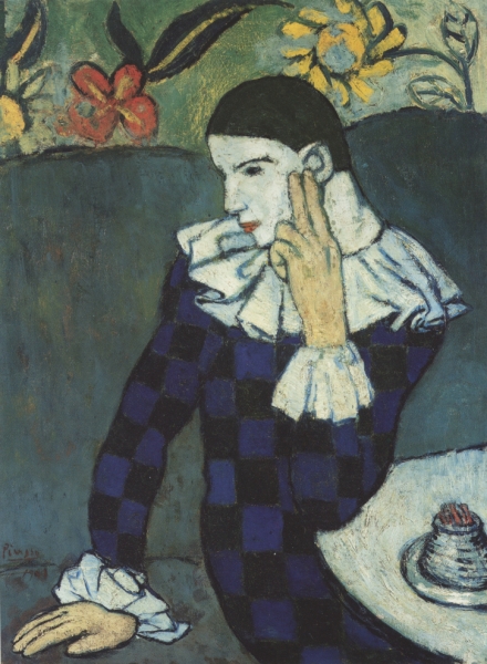 Picasso’s Harlequin (1901) and Blue Period - Image Gallery