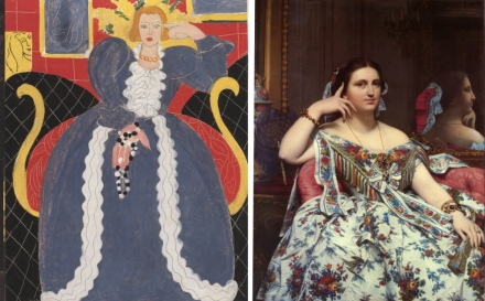 Matisse’s Woman in Blue (1937) and Ingres’ Moitessier (1856) - Image Gallery