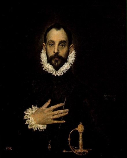 El Greco’s Knight Taking an Oath (1578-80) - Image Gallery