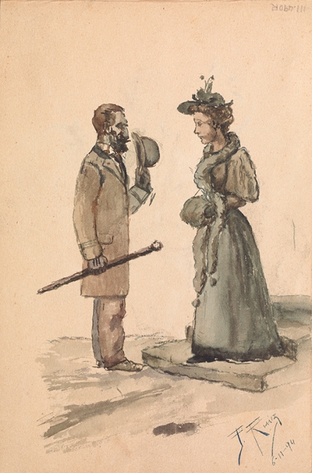 Picasso’s A Gentleman Greeting a Lady (1894-5) - Image Gallery