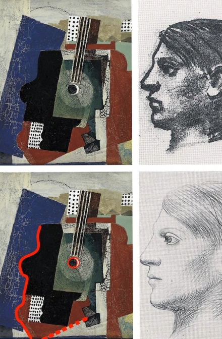 Picasso’s Still-Life with Door, Guitar and Bottles (1916) - Image Gallery