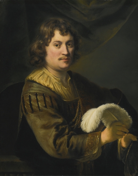 Bol’s Portrait of a Man Holding a White Plume (1648) - Image Gallery