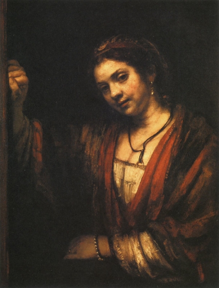 Rembrandt’s Young Woman Leaning Against a Door (1657) - Image Gallery