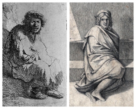 Rembrandt’s Self-portrait as A Beggar Seated on a Bank (1630) - Image Gallery
