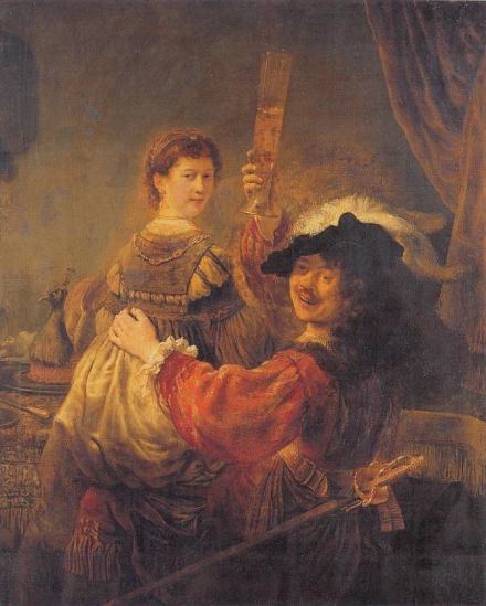 Rembrandt’s Self-Portrait with Saskia (c.1635) - Image Gallery