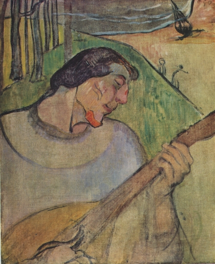 Gauguin’s Self-portrait with a Mandolin (1889) and The Player Schneklud (1894) - Image Gallery