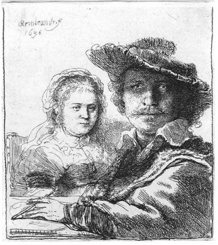 Rembrandt’s Self-Portrait with Saskia (c.1635) - Image Gallery