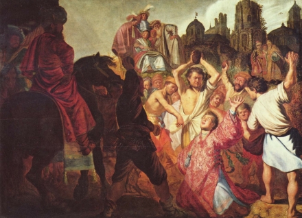 Rembrandt’s The Stoning of St. Stephen (1625) - Image Gallery