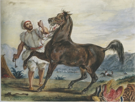 Delacroix’s Arab with His Steed or Turk Leading His Horse (c. 1832-3) - Image Gallery