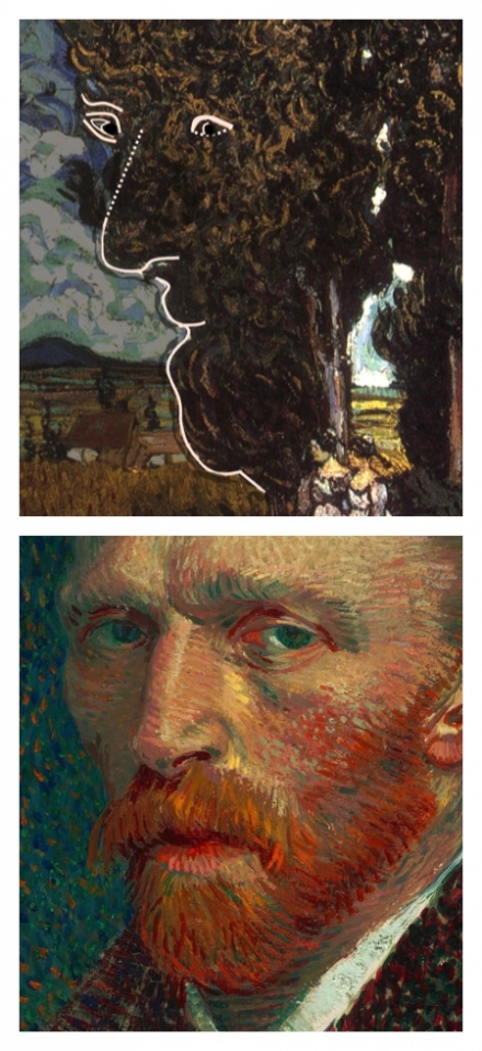 Van Gogh’s Cypresses with Two Female Figures (1889) - Image Gallery
