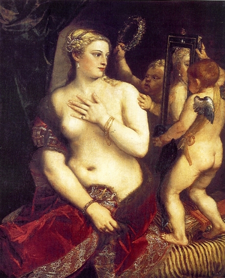 Titian’s Woman with a Mirror (1512-15) - Image Gallery