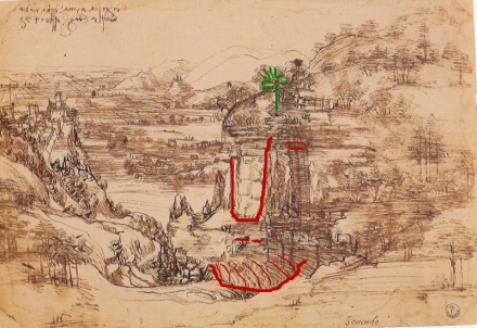 Leonardo’s Landscape (1473) - Image Gallery